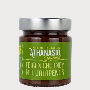 Feigen Chutney mit Jalapeños, würzig-süßes Feinkost Chutney von ATHANASIO Gourmet.