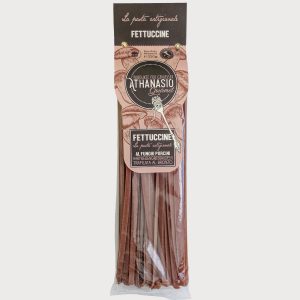 Fettuccine al Funghi Porcini aus Hartweizengrieß Trafilata al Bronzo von ATHANASIO Gourmet.