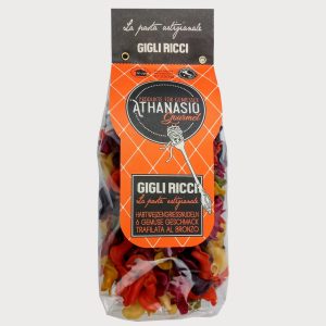 Gigli Ricci aus Hartweizengrieß mit 6 Gemüse Trafilata al Bronzo – ATHANASIO Gourmet.