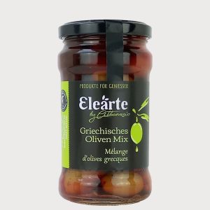 Vielfalt Griechenlands im Glas – Oliven-Mix für echten Genuss.