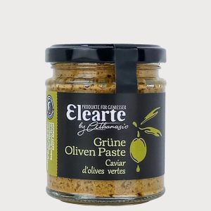 Griechischer Oliven-Aufstrich aus grünen Oliven von Elearte by Athanasio.