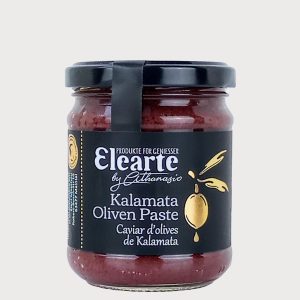 Griechischer Oliven-Aufstrich aus Kalamata-Oliven – Feinkost von Elearte by Athanasio.