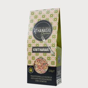 Kritharaki Tricolore aus Hartweizengrieß & Gemüse – ATHANASIO Gourmet.