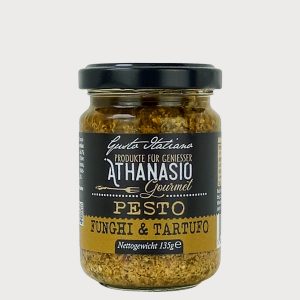 PESTO Funghi - Tartufo – Cremig, aromatischer Feinkostgenuss aus Italien von ATHANASIO Gourmet.